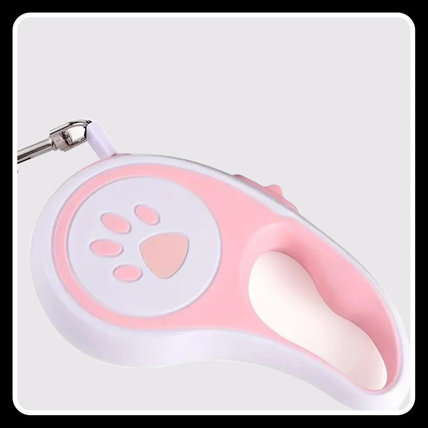 16.5ft Retractable Dog Leash – Stylish Paw Print Design | Tangle-Free & Durable | Easy Lock & Release