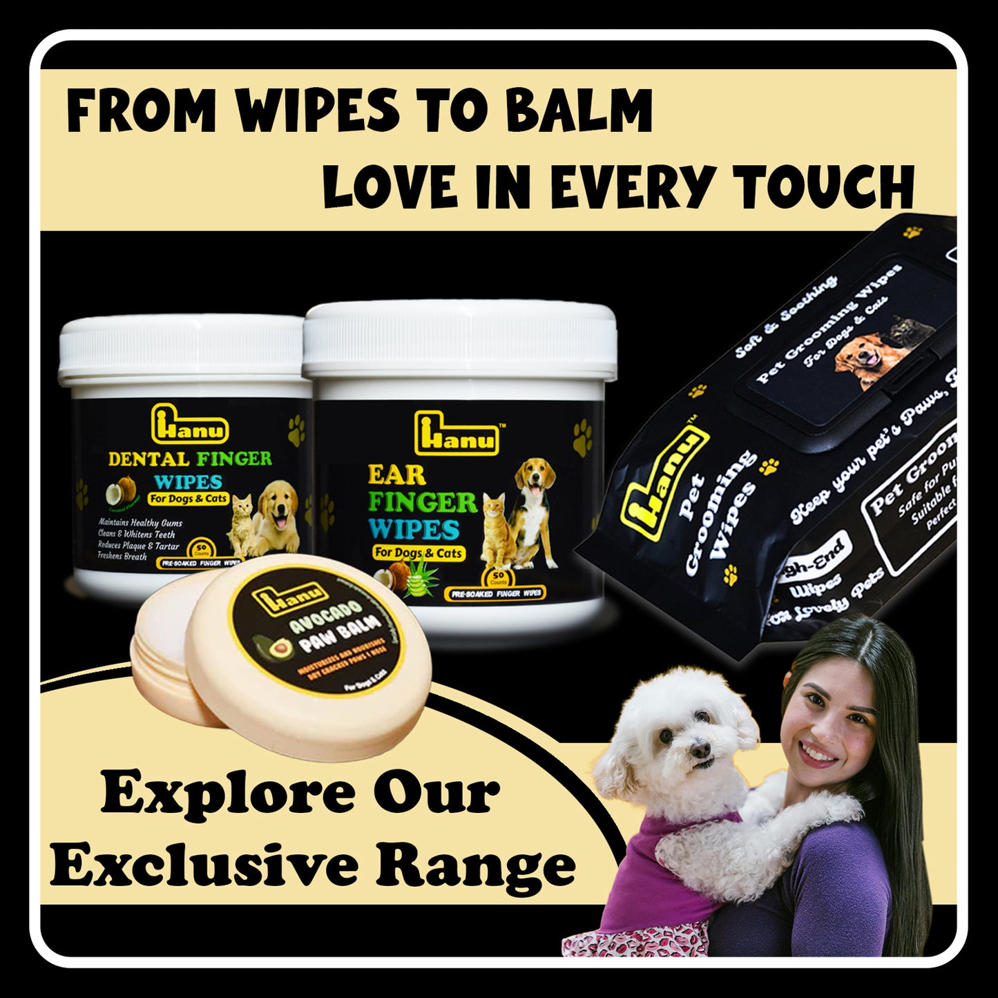 Hanu Avocado Paw Balm – Natural Protection & Soothing Relief for Dry, Cracked Paws