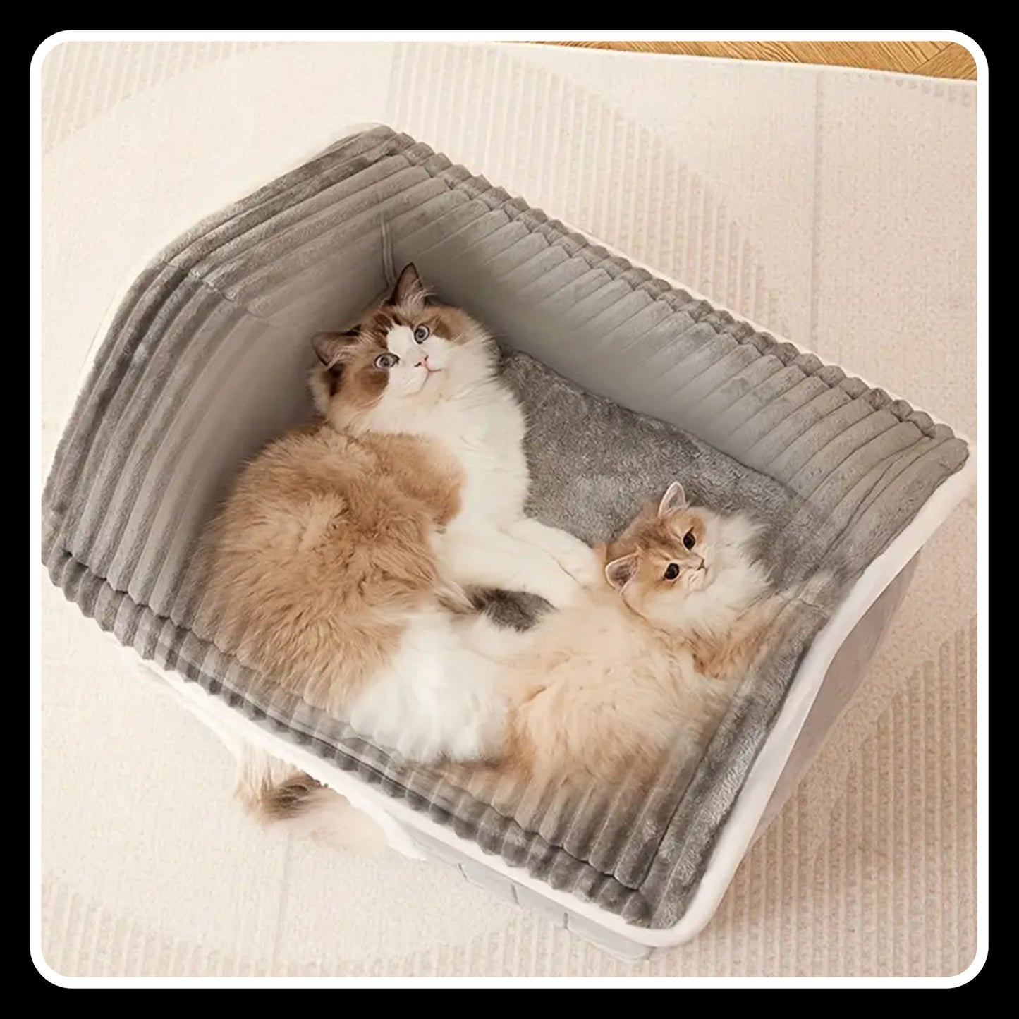 Cozy Seasonal Pet House Kennel – Removable & Washable Polyester Shelter for Cats and Small Dogs