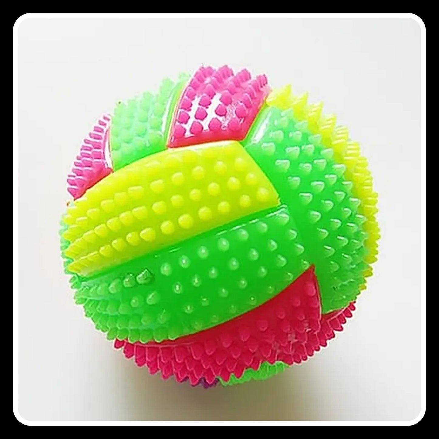 Glowing Spiky Dog Ball Toy – Durable & Safe for All Breeds