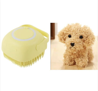 Silicone Dog Cat Bath Brush – Gentle Massage & Deep Cleaning for Pets