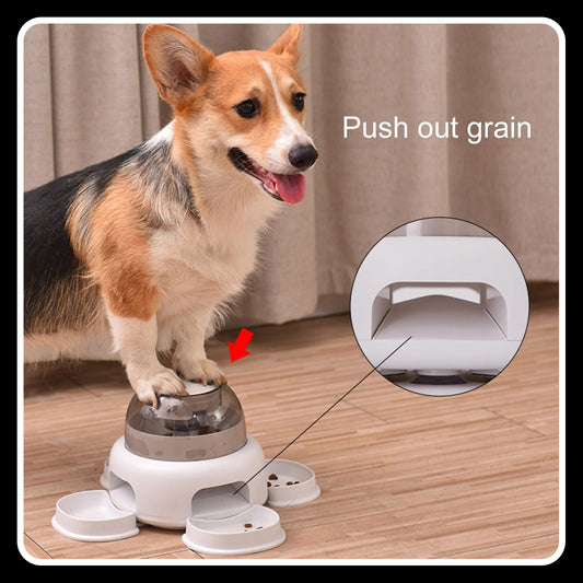 Dog Press Leakage Food Feeder – Automatic Pet Feeder Dispenser