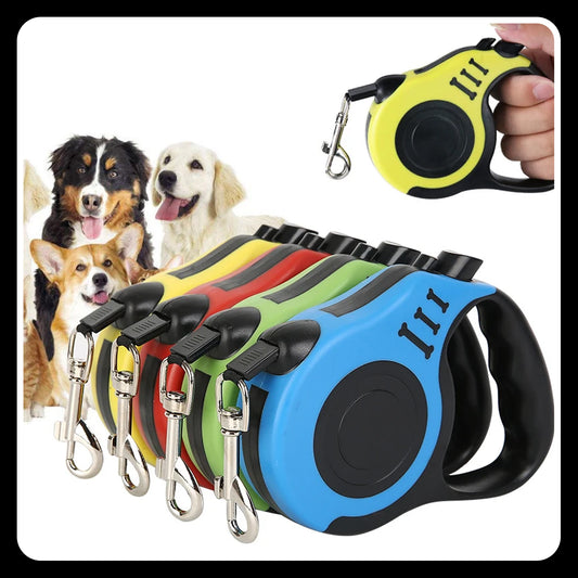 3M/5M Retractable Dog Leash – Automatic Flexible Traction Rope for Small & Medium Dogs and Cats