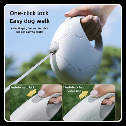 Kimpets Retractable Dog Leash with Light – Adjustable, Tangle-Free, and Durable