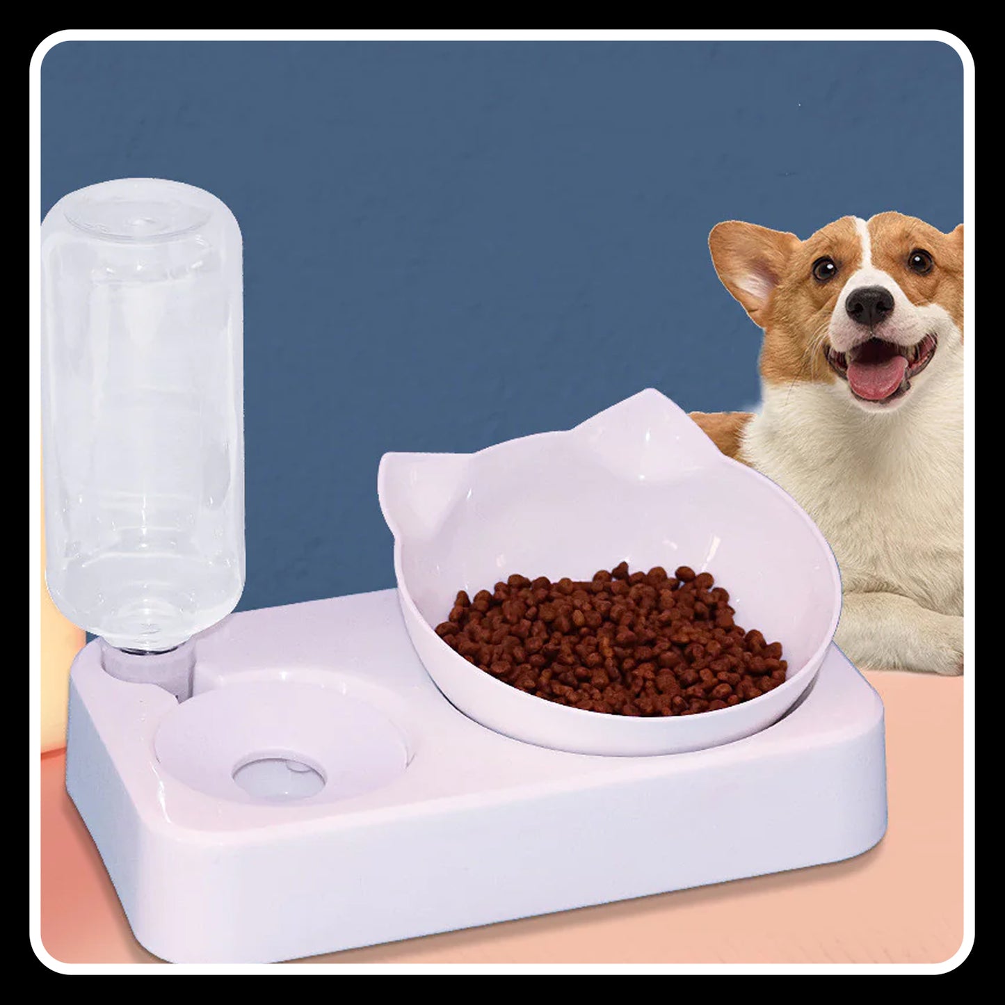 Anti-Tip Pet Food Bowl – Spill-Proof & Non-Slip Design for Dogs & Cats