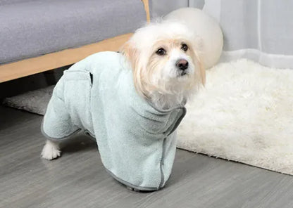 Microfiber Absorbent Pet Drying Bathrobe Towel