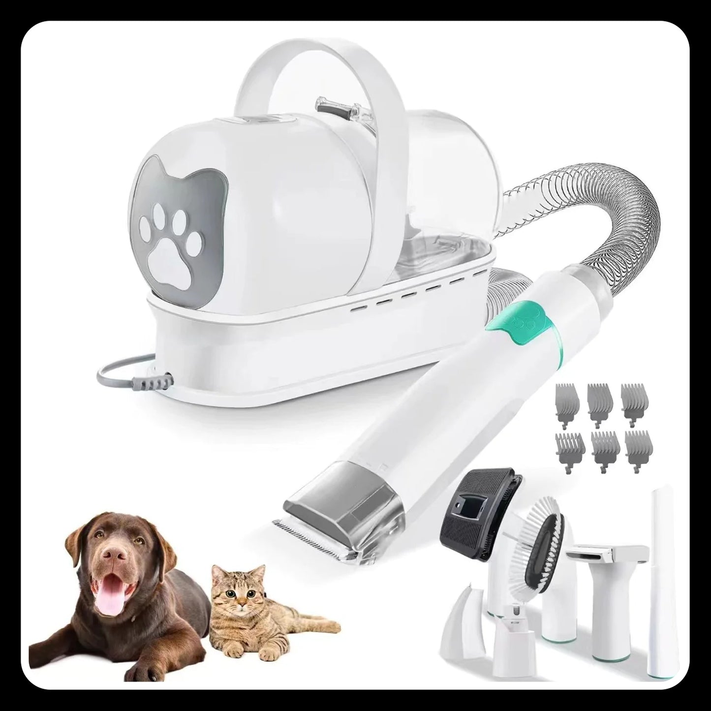 Vacuum & Trimming 7-in-1 Multifunctional Pet Grooming Device