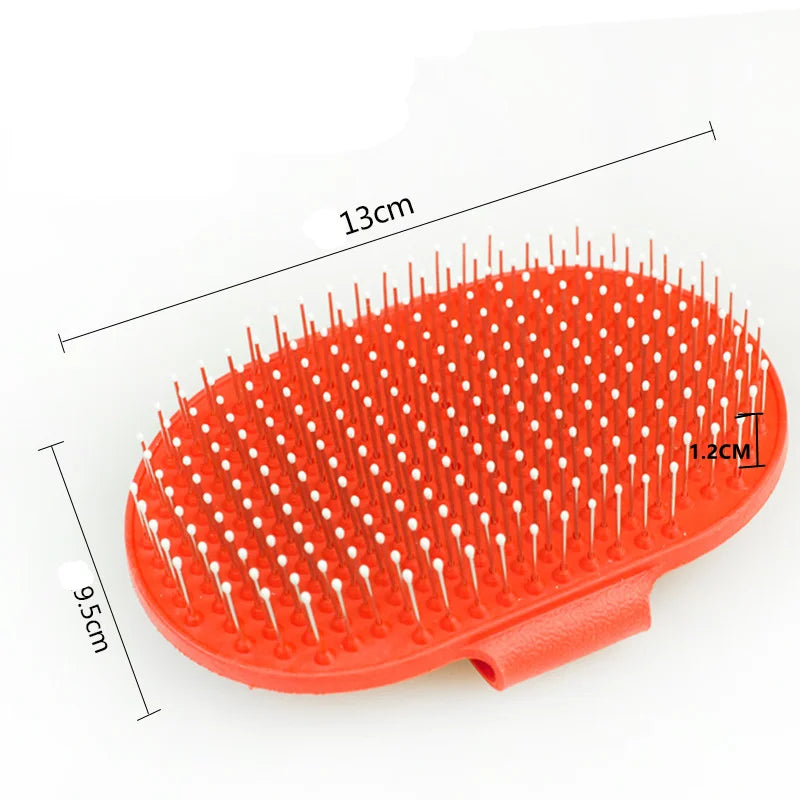 Pet Bath Brush - Rubber Glove Grooming Comb for Dogs & Cats, Hair Removal & Massage Tool