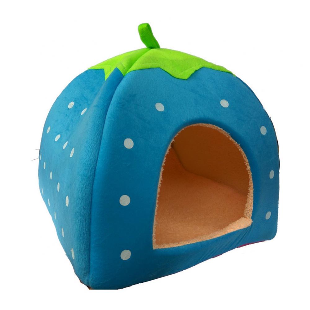 Strawberry Foldable Pet Bed – Cozy, Cute, and Perfect for Small Pets