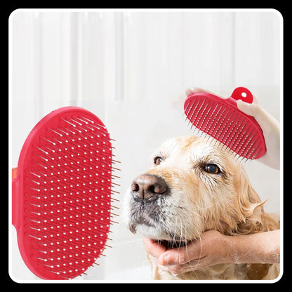 Pet Bath Brush - Rubber Glove Grooming Comb for Dogs & Cats, Hair Removal & Massage Tool