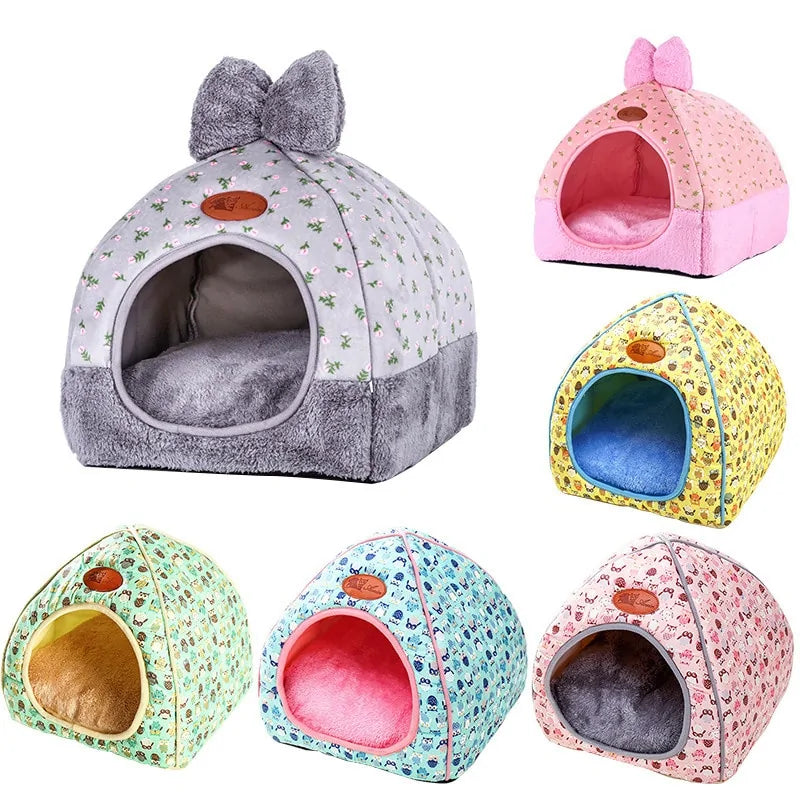 Soft Dog Cat Nest Winter Kennel House– Cozy, Portable, and Easy-to-Clean