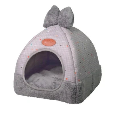 Soft Dog Cat Nest Winter Kennel House– Cozy, Portable, and Easy-to-Clean