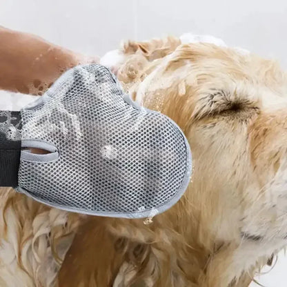 Pet Grooming Glove - Dog & Cat Hair Removal Brush, Dog Fur Shedding Glove, Bathing Comb & Massage Tool