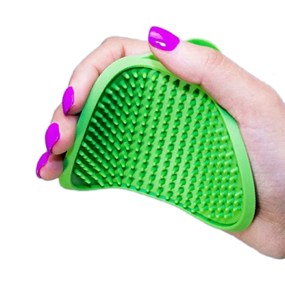 Soft Silicone Dog Bath Brush - Cat Washing Glove, Hair Fur Removal Comb, Pet Grooming Massage Cleaning Scrubber