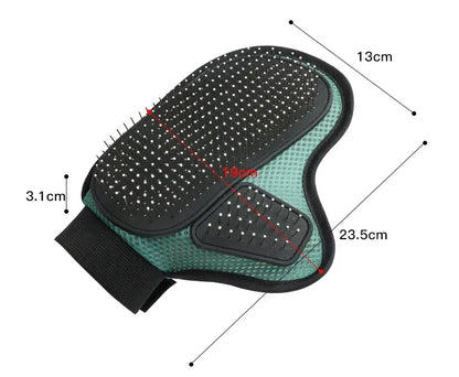 Pet Grooming Glove - Dog & Cat Hair Removal Brush, Dog Fur Shedding Glove, Bathing Comb & Massage Tool