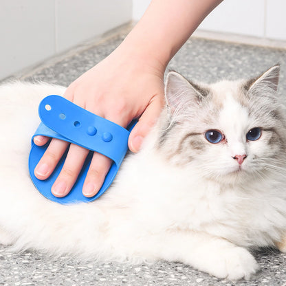 Soft Silicone Dog Bath Brush - Cat Washing Glove, Hair Fur Removal Comb, Pet Grooming Massage Cleaning Scrubber