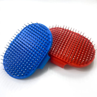 Pet Bath Brush - Rubber Glove Grooming Comb for Dogs & Cats, Hair Removal & Massage Tool