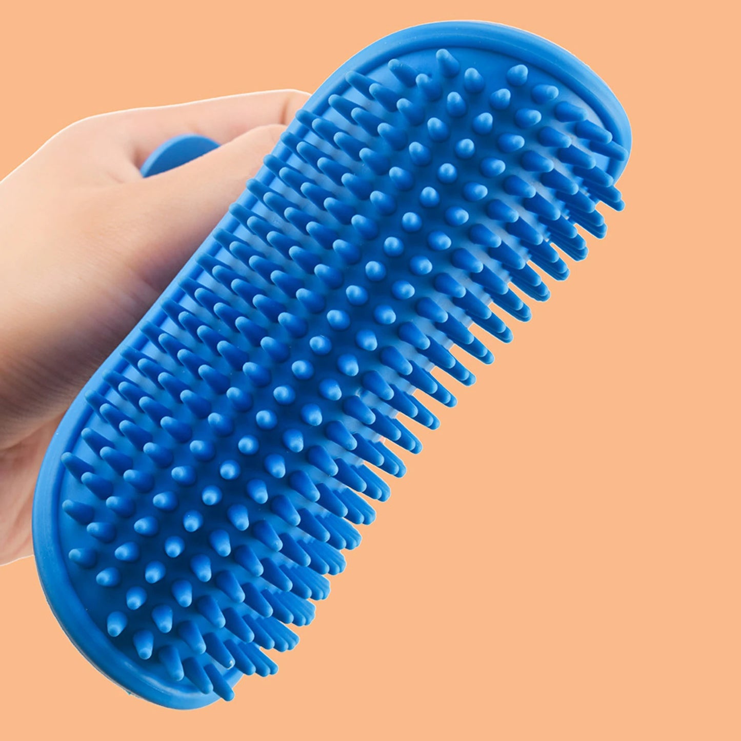 Soft Silicone Dog Bath Brush - Cat Washing Glove, Hair Fur Removal Comb, Pet Grooming Massage Cleaning Scrubber