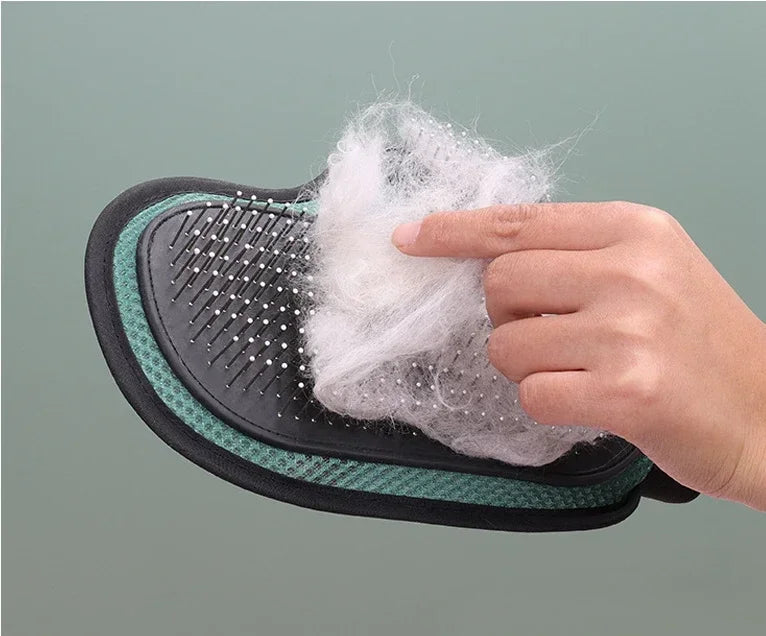 Pet Grooming Glove - Dog & Cat Hair Removal Brush, Dog Fur Shedding Glove, Bathing Comb & Massage Tool