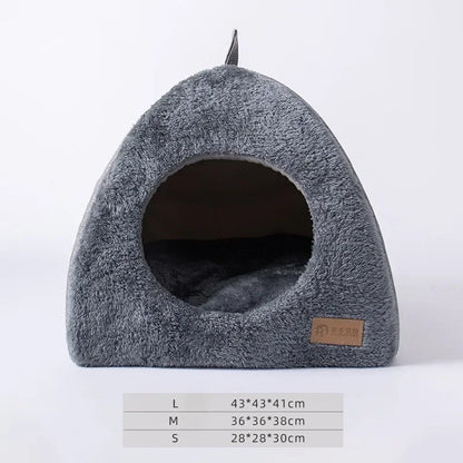 Triangle Pet Nest – Cozy Closed Bed for Deep Sleep