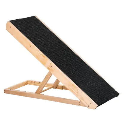 Elevated Pet Ramp for Dogs & Cats – Height-Adjustable and Foldable