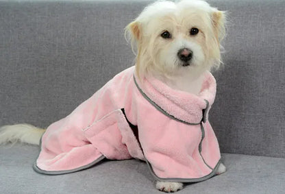 Microfiber Absorbent Pet Drying Bathrobe Towel