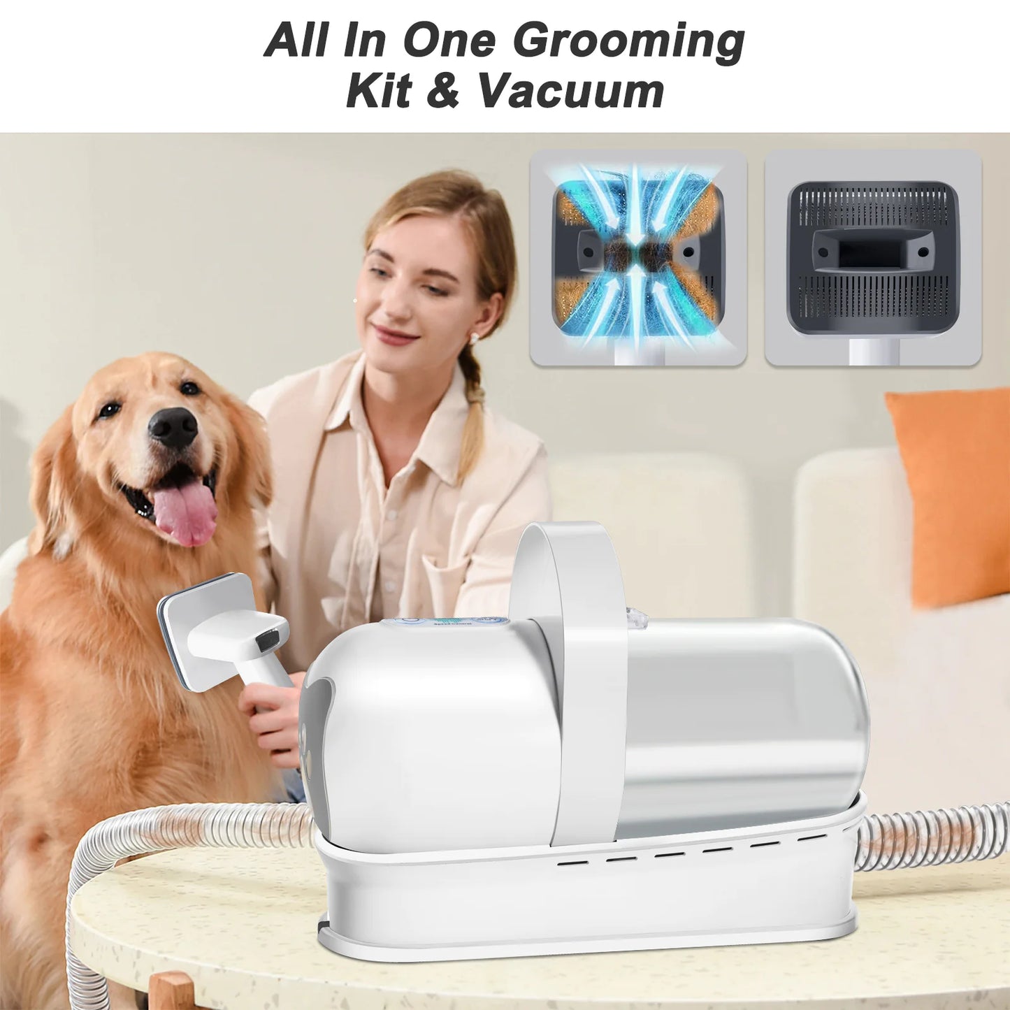 Vacuum & Trimming 7-in-1 Multifunctional Pet Grooming Device