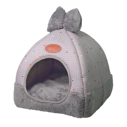 Soft Dog Cat Nest Winter Kennel House– Cozy, Portable, and Easy-to-Clean