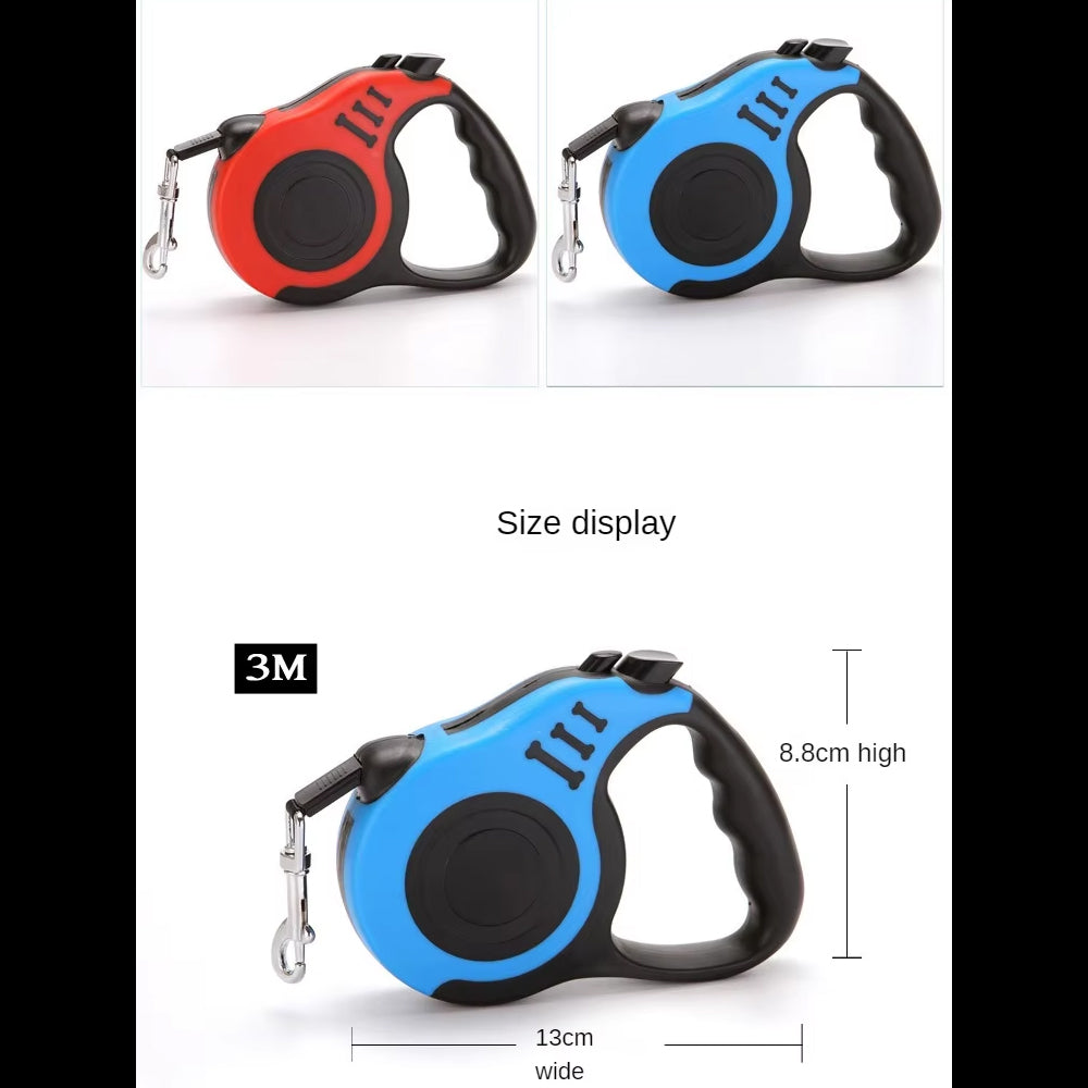 3M/5M Retractable Dog Leash – Automatic Flexible Traction Rope for Small & Medium Dogs and Cats