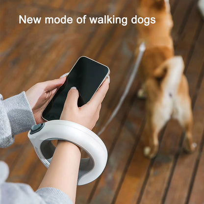 Rechargable - Retractable Dog Leash with LED Light | Automatic & Flexible for Pets