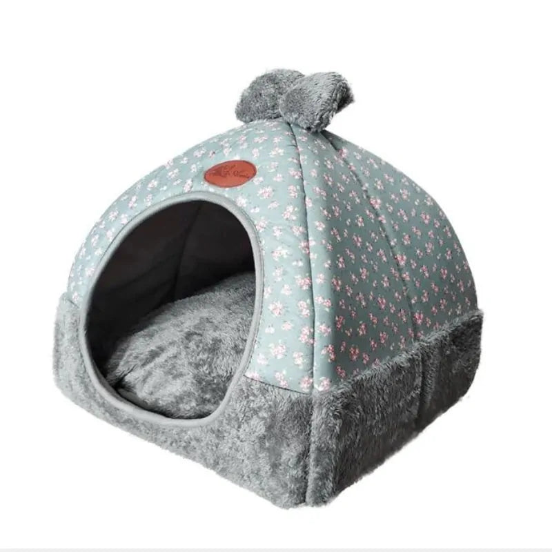 Soft Dog Cat Nest Winter Kennel House– Cozy, Portable, and Easy-to-Clean