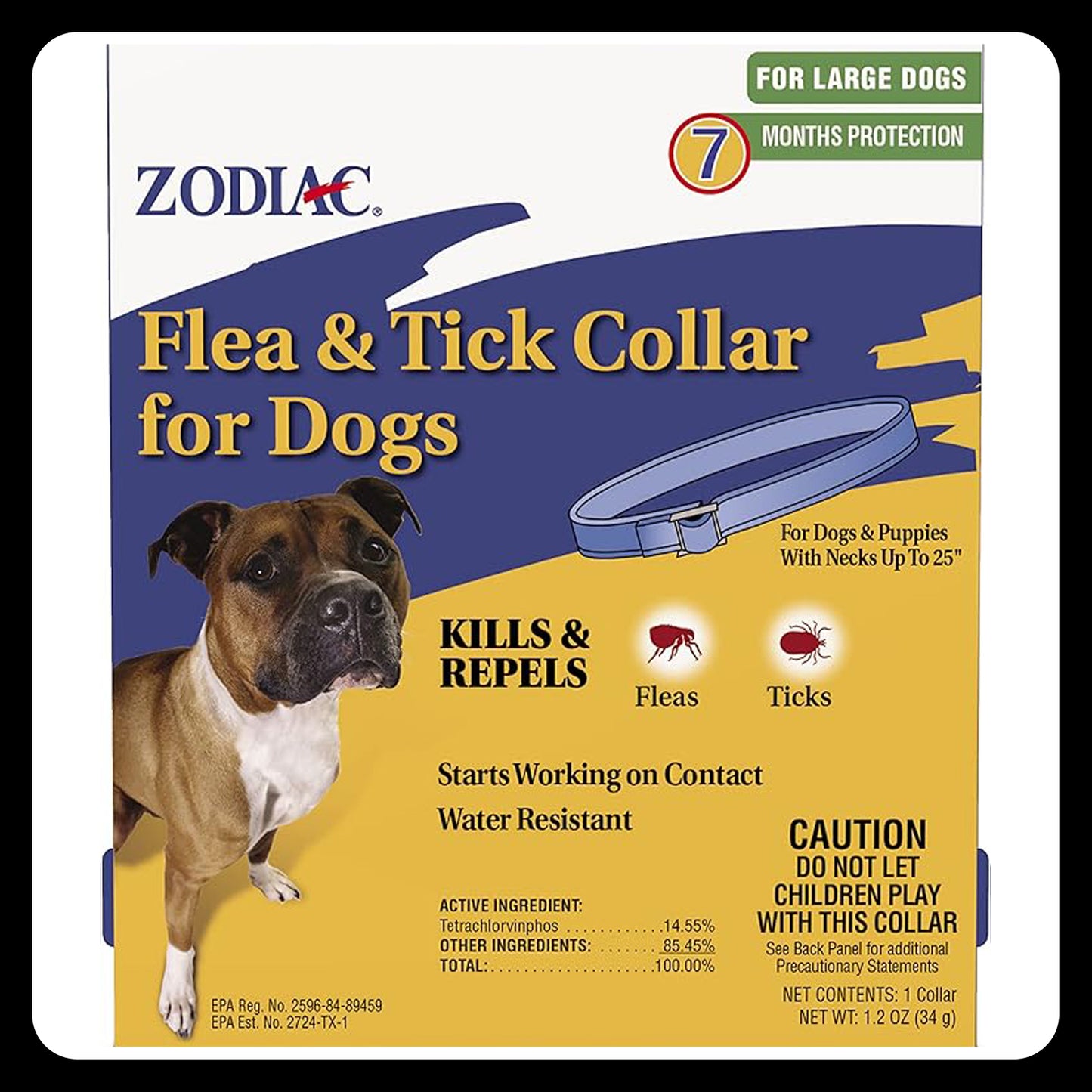 Zodiac Flea & Tick Collar for Large Dogs