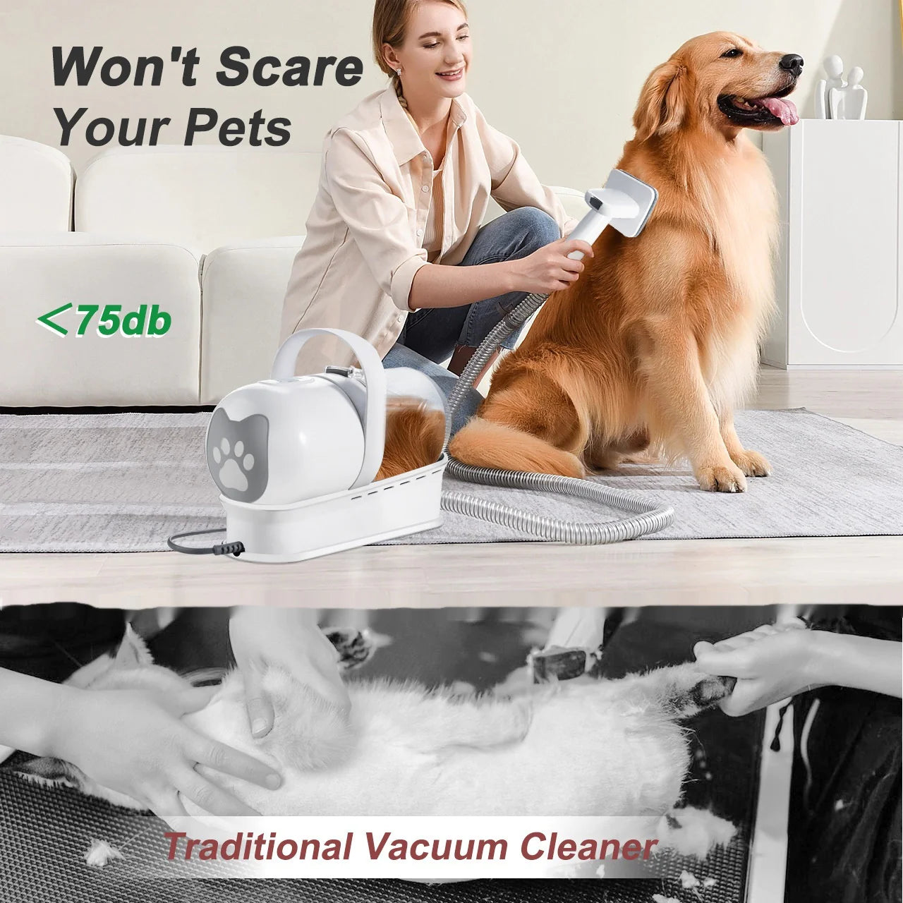 Vacuum & Trimming 7-in-1 Multifunctional Pet Grooming Device